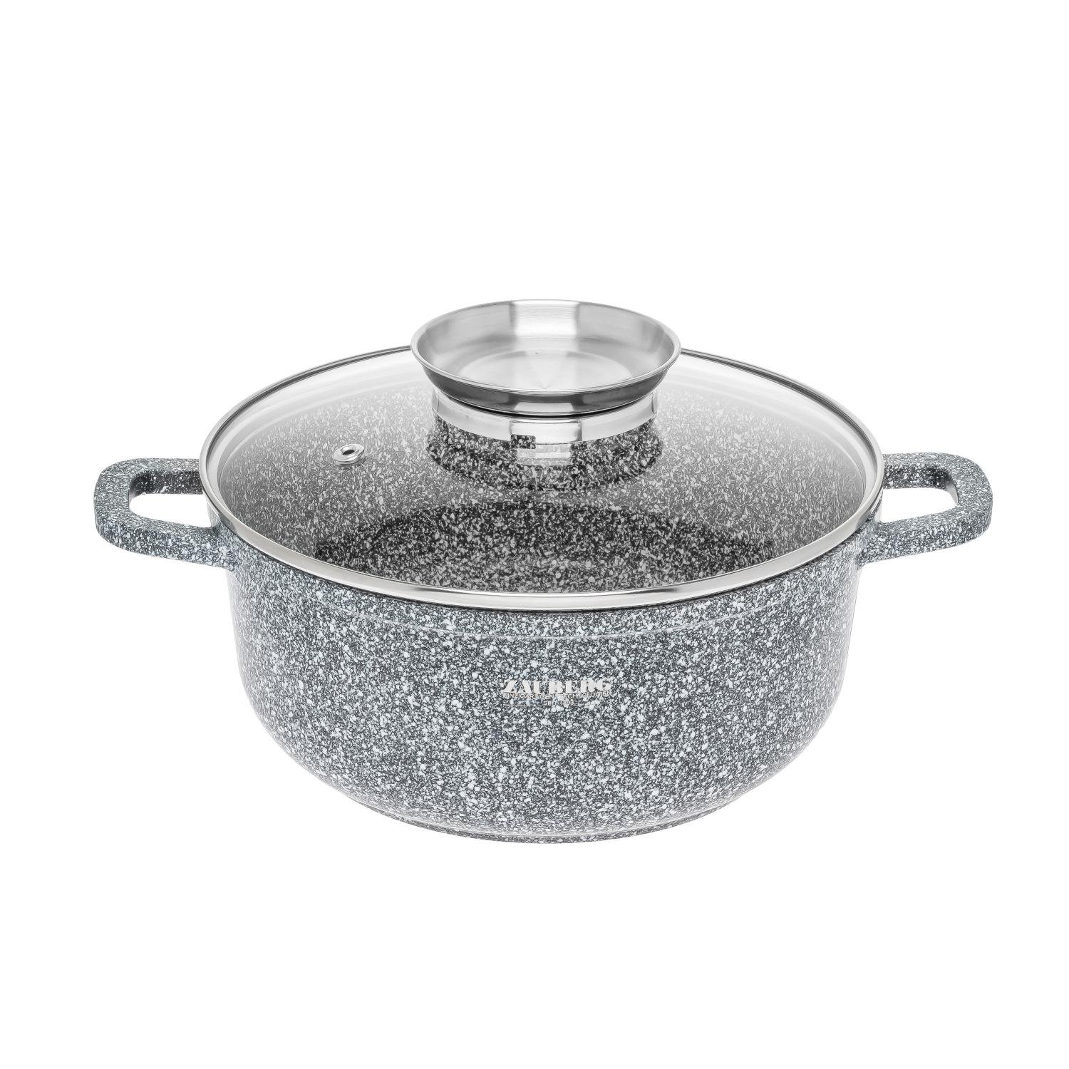 Набір каструль Zauberg 3020/22/24-SN 3 пр. з мармуровим покриттям 3 пр. 2,3/3,2/4,5 л (87702) - фото 5