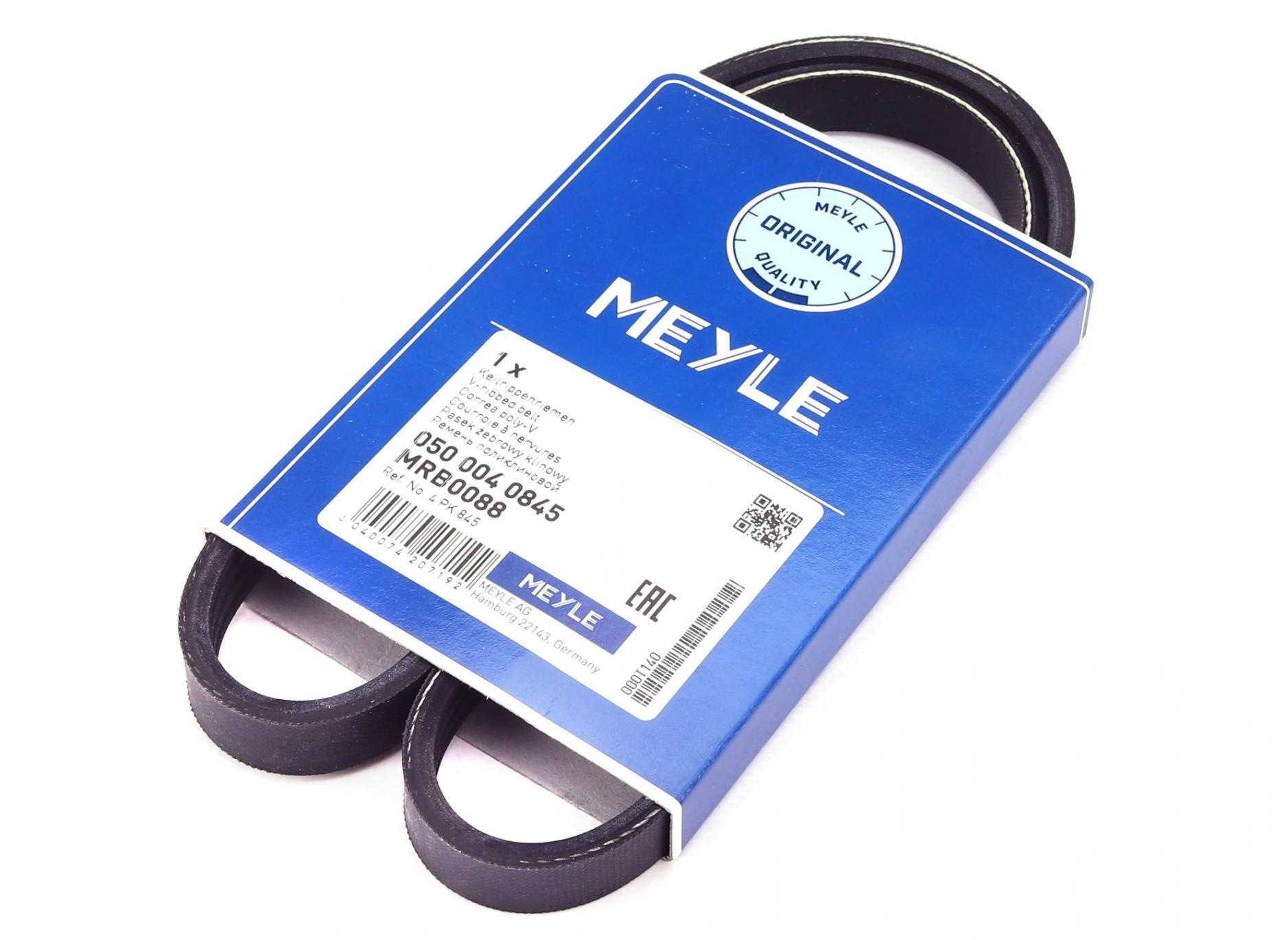 Ремень генератора Meyle Honda Civic 1.4/1.6 16V/Nissan Primera 2.0 16V 90-01 4PK845- 050 004 0845