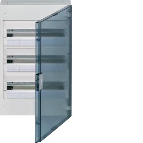 Щит навесной Hager Vega 3 ряда 54 модуля с дверью Дымчатый (VB318TB)