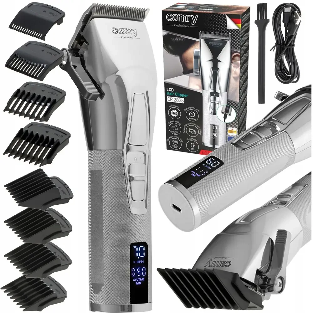 Машинка для стрижки Camry CR 2835 silver (5903887805469) - фото 6 Машинка для стрижки Camry CR 2835 silver (5903887805469) - фото 6
