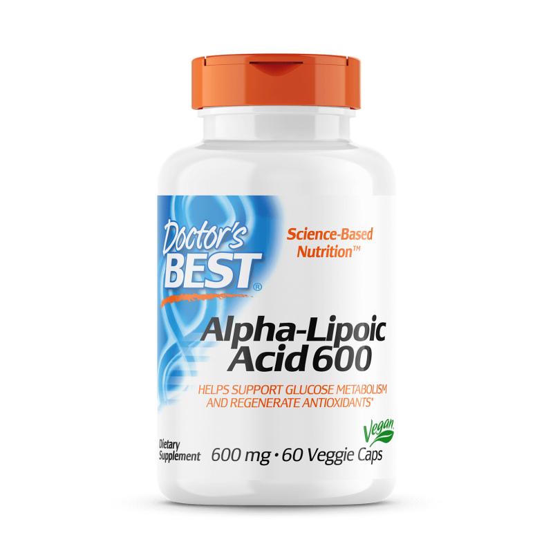 Натуральная добавка Doctor's Best Alpha-Lipoic Acid 600 мг 60 вегакапс. (5302)