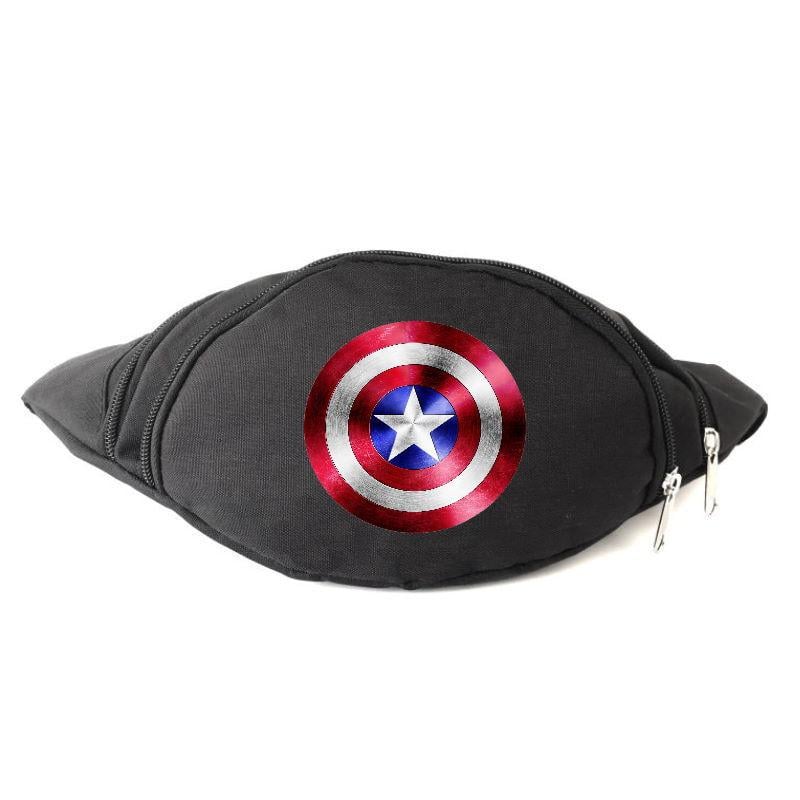 Поясная сумка-бананка с принтом Captain America Marvel-CA Черный (1267577015) Поясная сумка-бананка с принтом Captain America Marvel-CA Черный (1267577015)