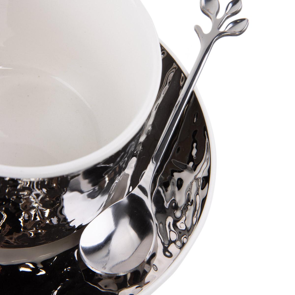 Керамическая чашка Elisey Precious 250 мл Серебро (8904-004) - фото 2 Керамическая чашка Elisey Precious 250 мл Серебро (8904-004) - фото 2