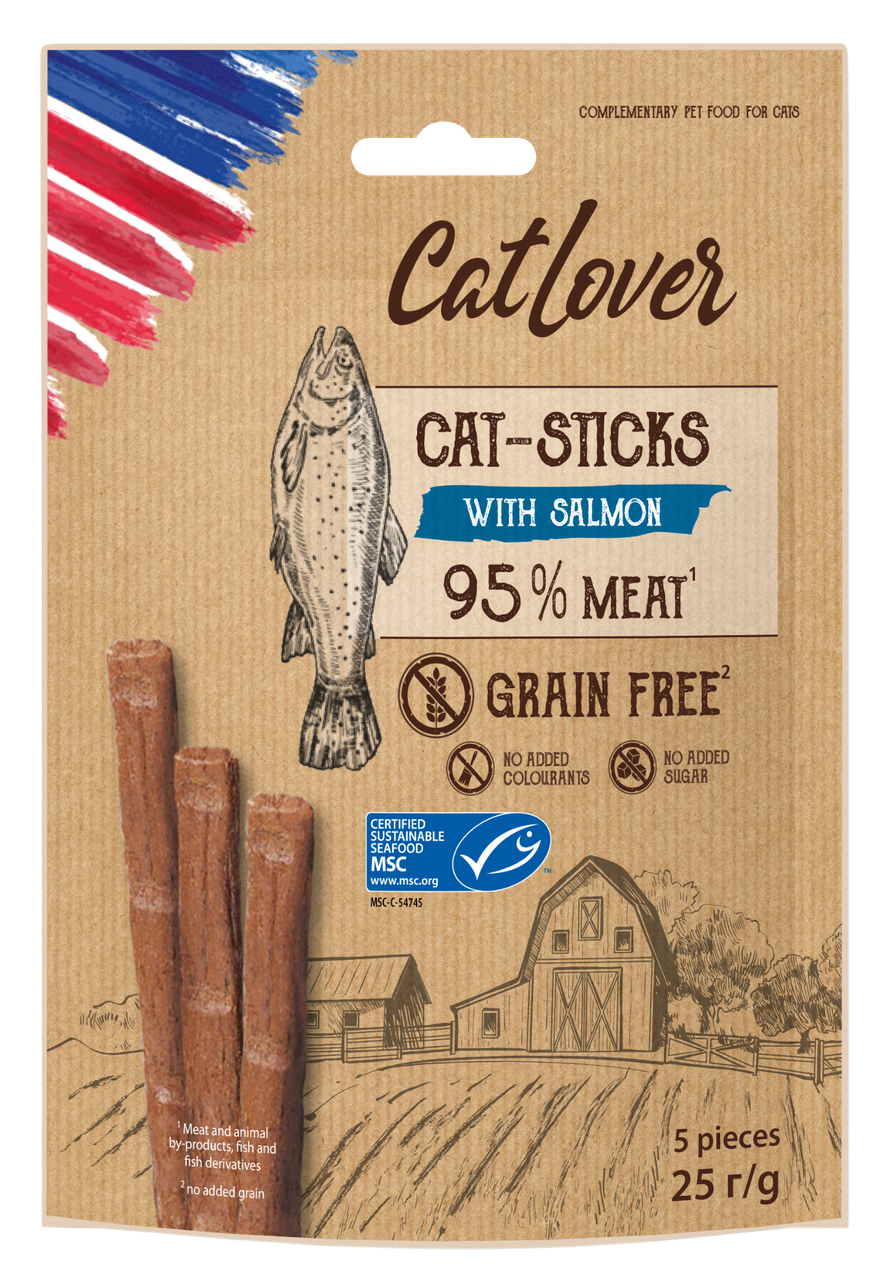 Палички для котів CatLover Sticks 5 шт. 5 г з лососем (1005026)