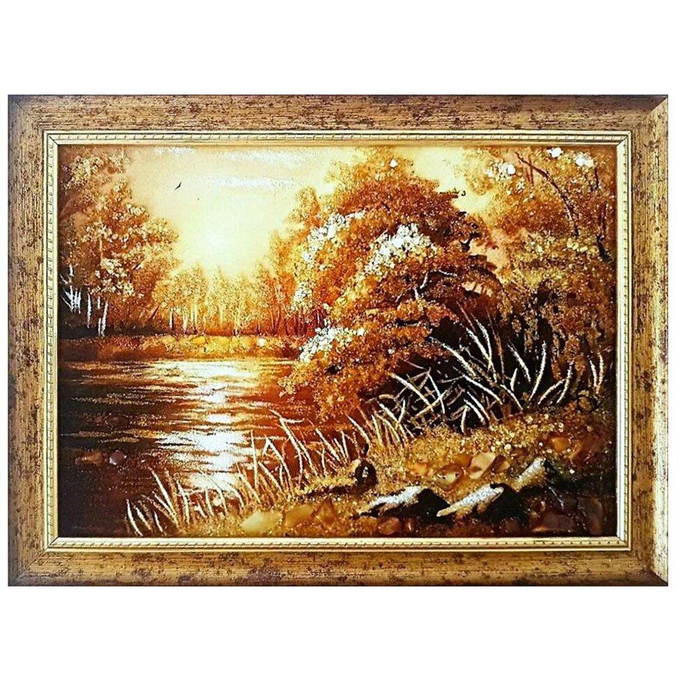 Картина Запад из янтаря 20х30 см (К0155-20х30)