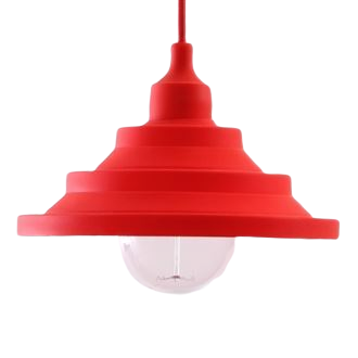 Светильник силиконовый Lumano гармошкой Пирамидка 1,5 м Красный Светильник силиконовый Lumano гармошкой Пирамидка 1,5 м Красный