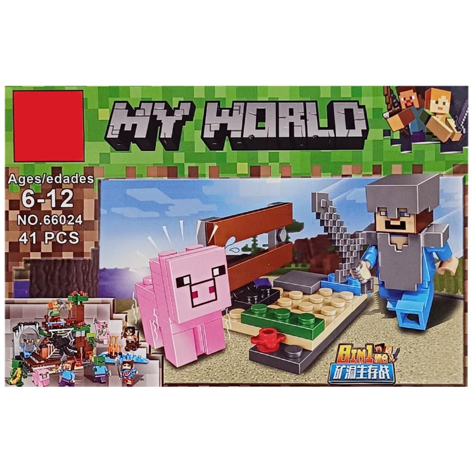Конструктор дитячий Minecraft 66024-2 42 деталі (RLT53205)