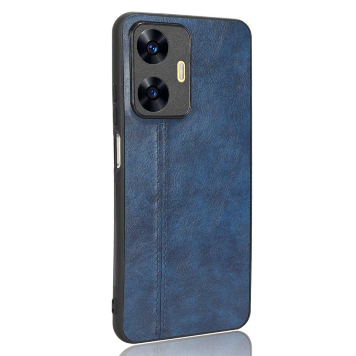 Протиударний чохол для Realme C55 Cosmiс Leather Case Blue - фото 2 Протиударний чохол для Realme C55 Cosmiс Leather Case Blue - фото 2