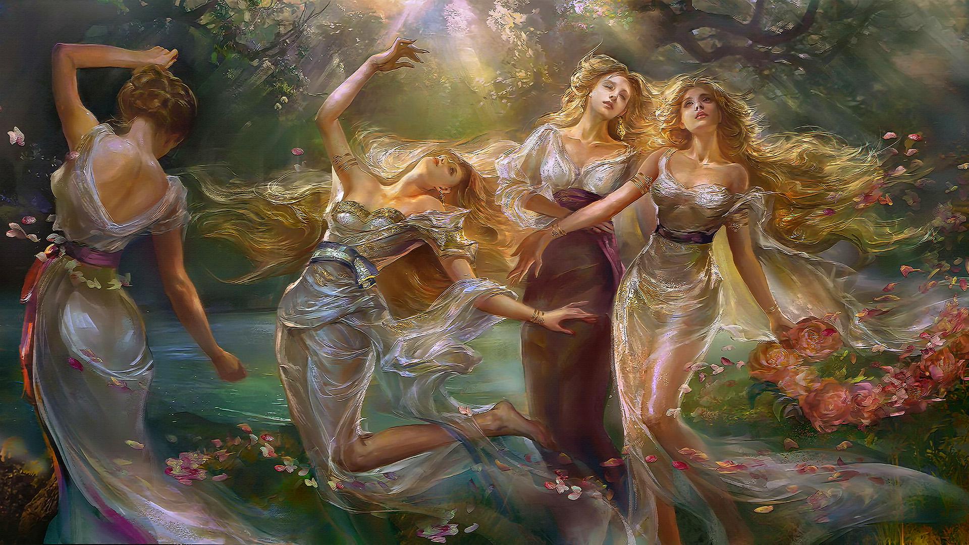 Фотообои флизелиновые Styleo Print-walls Танец музы 0691 400х250 см (Pw-0691/4)