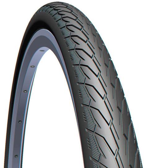 Покришка велосипедна RUBENA Classic FLASH V66 26"x1 3/8/37-590 Чорний (TIR-40-08)