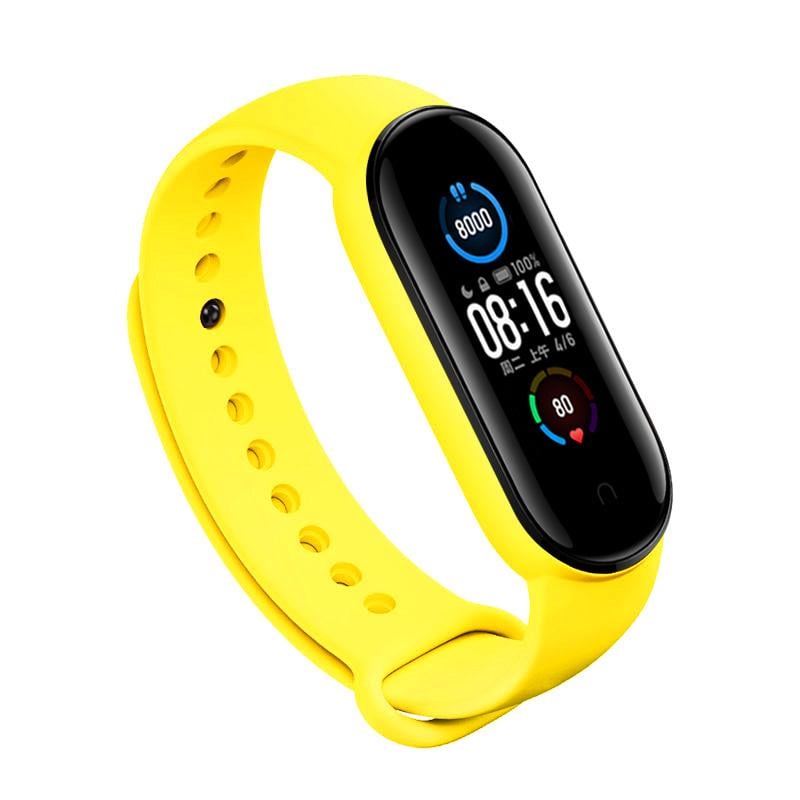 Силіконовий ремінець BeCover Xiaomi Mi Smart Band 5/Mi Smart Band 6 Yellow (705073) - фото 2