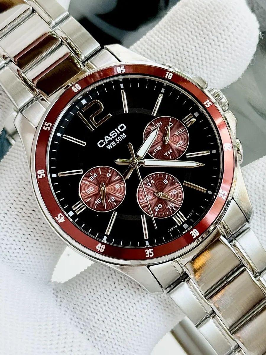 Наручные часы мужские Casio MTP-1374D-5A Timeless Collection Коричневый (2693533694)