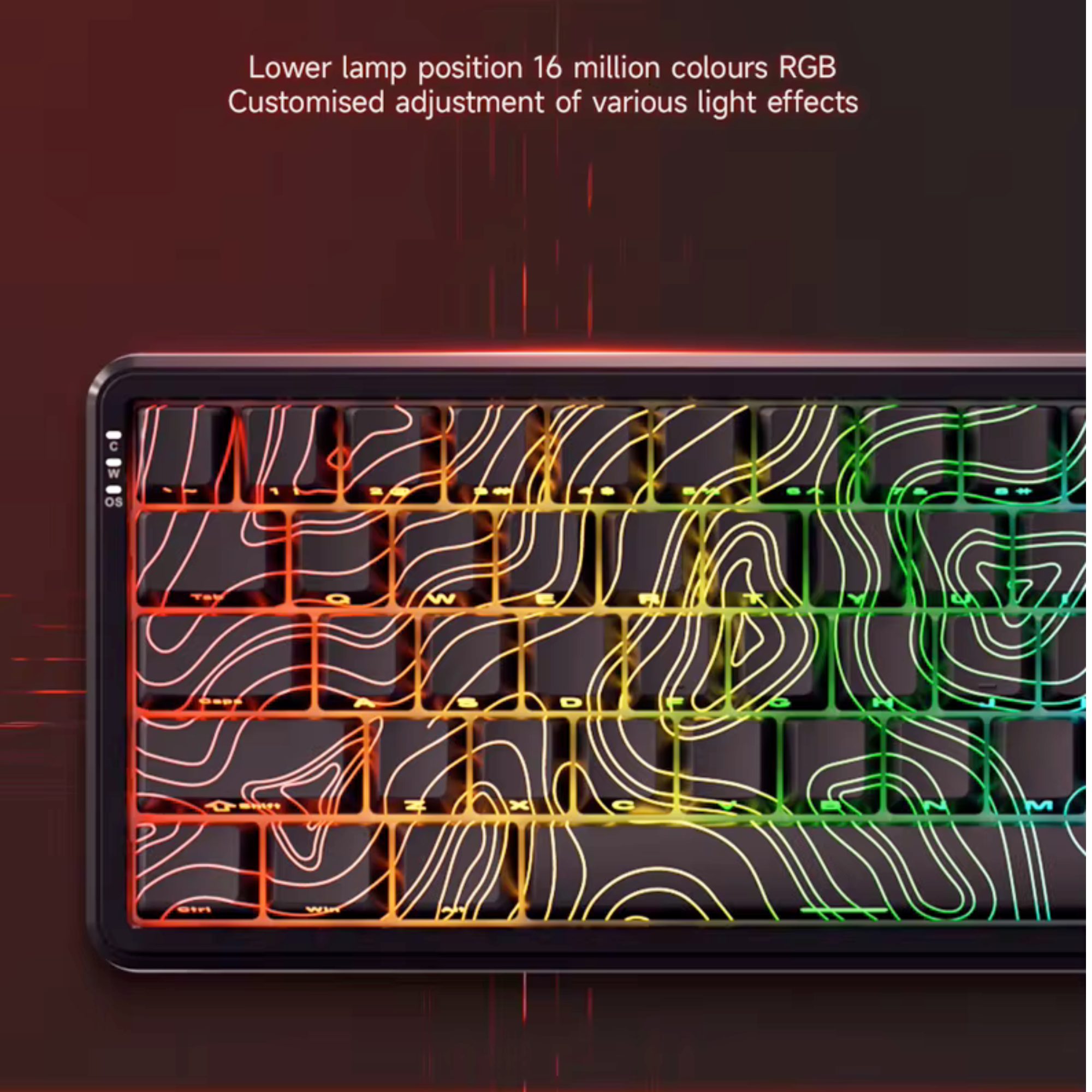 Клавіатура на магнітних перемикачах AJAZZ AK680 MAX HE механічна з підсвічуванням RGB White/Blue (24405911) - фото 6 Клавіатура на магнітних перемикачах AJAZZ AK680 MAX HE механічна з підсвічуванням RGB White/Blue (24405911) - фото 6