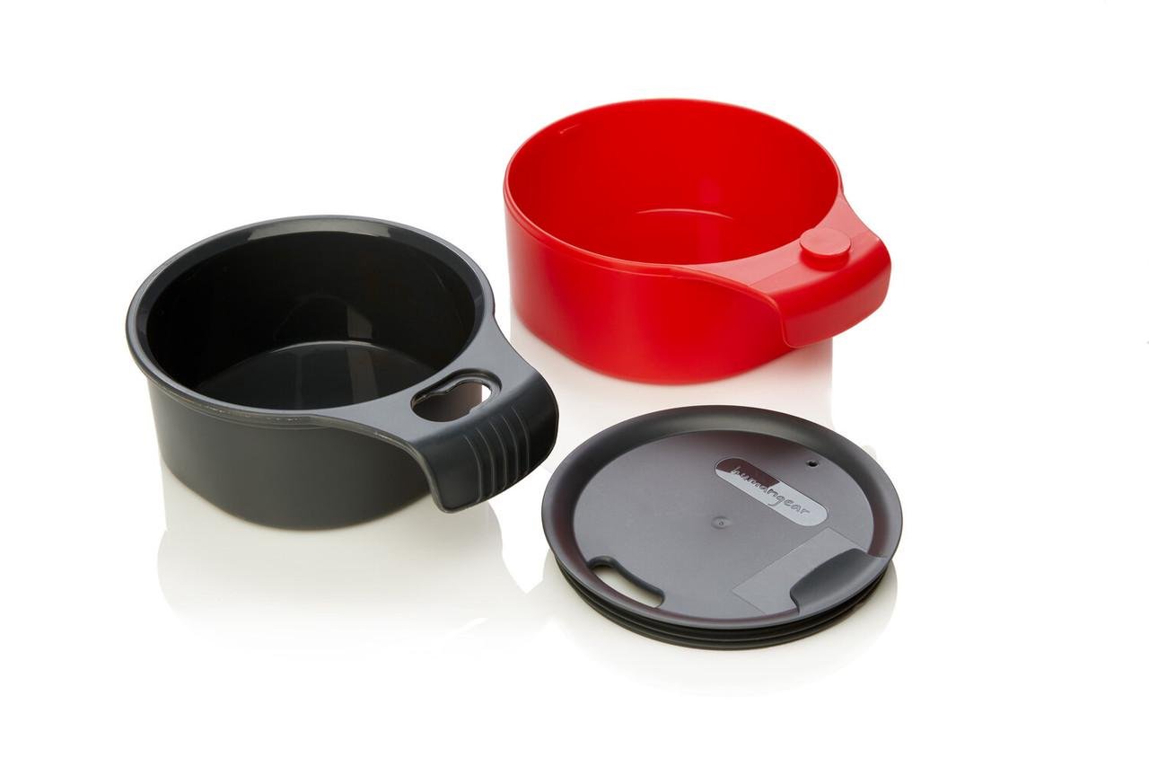 Набор посуды Humangear GoKit Deluxe (7-tool) Mess Kit Charcoal/Red (1054-022.0126) - фото 1 Набор посуды Humangear GoKit Deluxe (7-tool) Mess Kit Charcoal/Red (1054-022.0126) - фото 1
