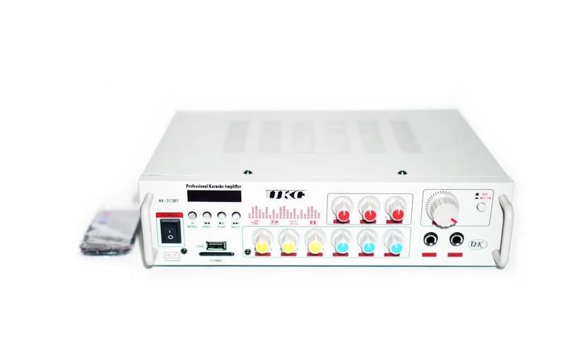 Підсилювач потужності UKC AV-313BT з караоке на 2 мікрофони та FM радіо/Bluetooth/USB (2752067959)