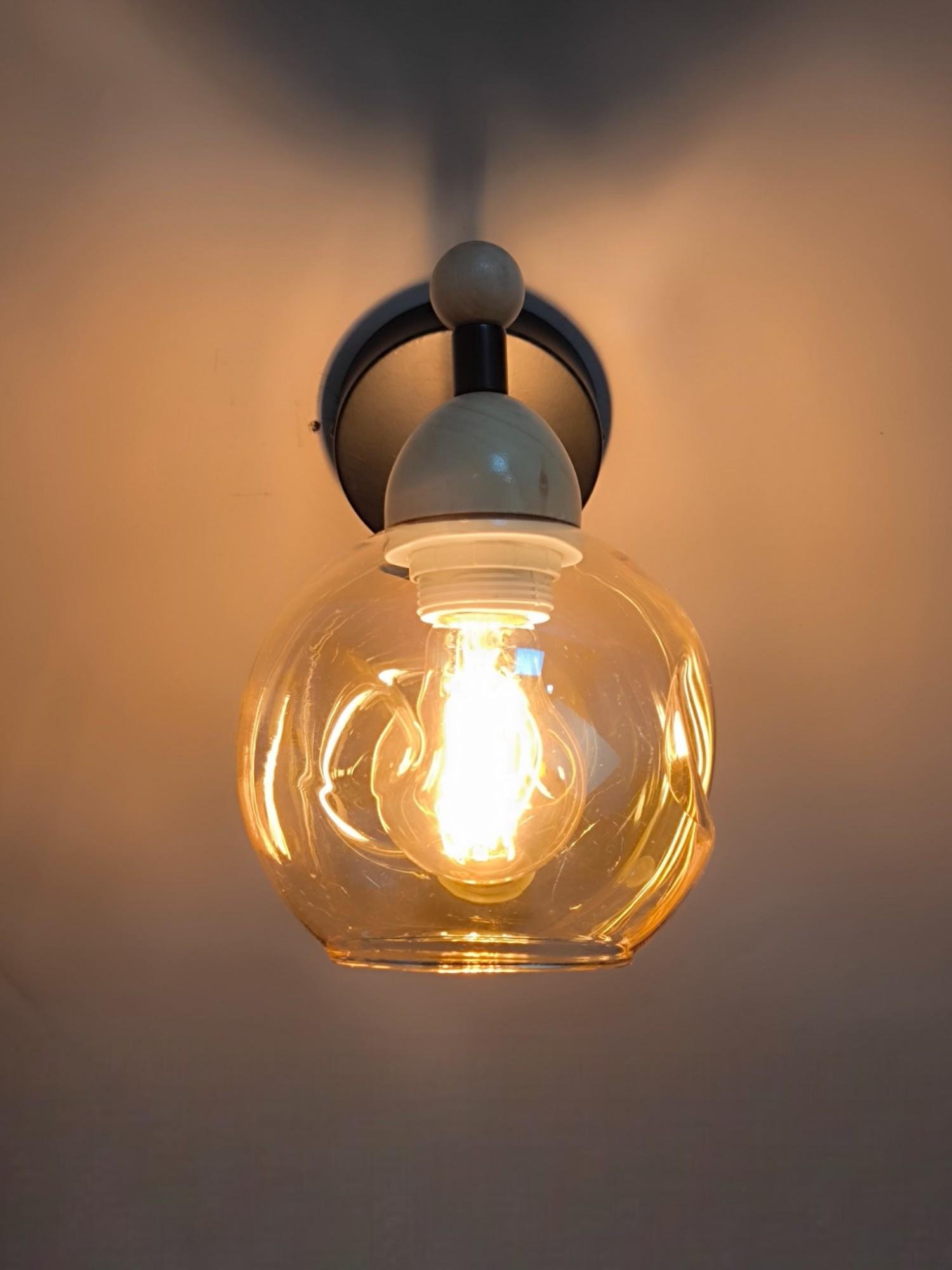 Бра BR-272W/1 E27 BK+WOOD (29-421) - фото 3