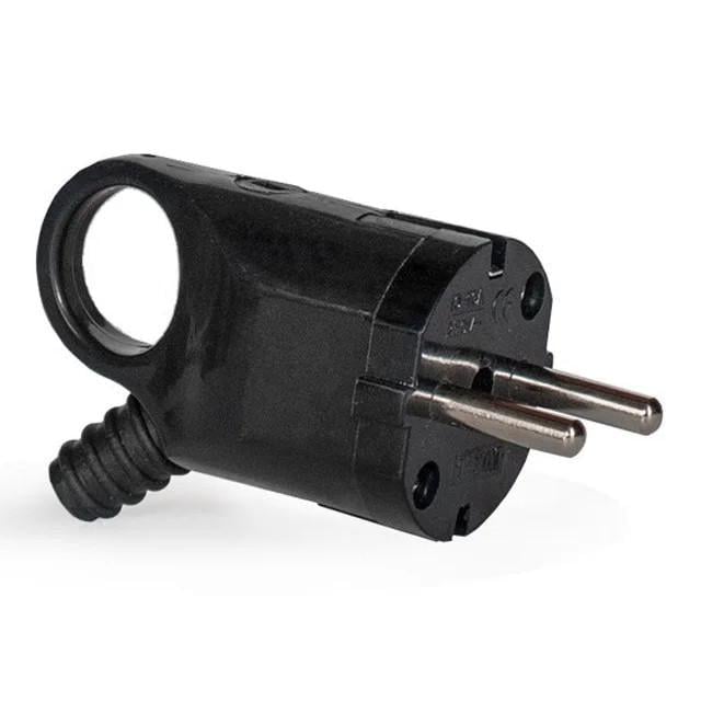 Вилка кутова Luxel 1110 з заземленням/кільцем і гофре (27848362)