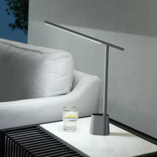 Лампа настільна портативна BASEUS LED Smart Eye Reading Desk Lamp переносна з вбудованим акумулятором 2200 mAh Grey (DGZG-0G) - фото 8