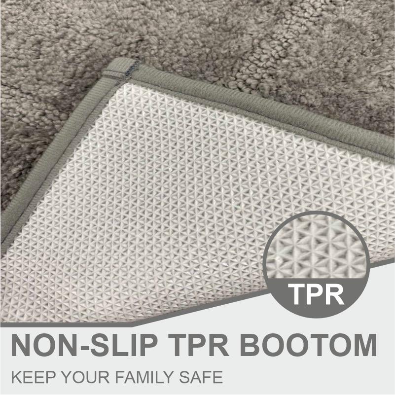 Коврик для ванной комнаты Lovely Svi экстра мягкий/абсорбирующий/прочный/прорезиненный 50x80 см Серый (2565088) - фото 4