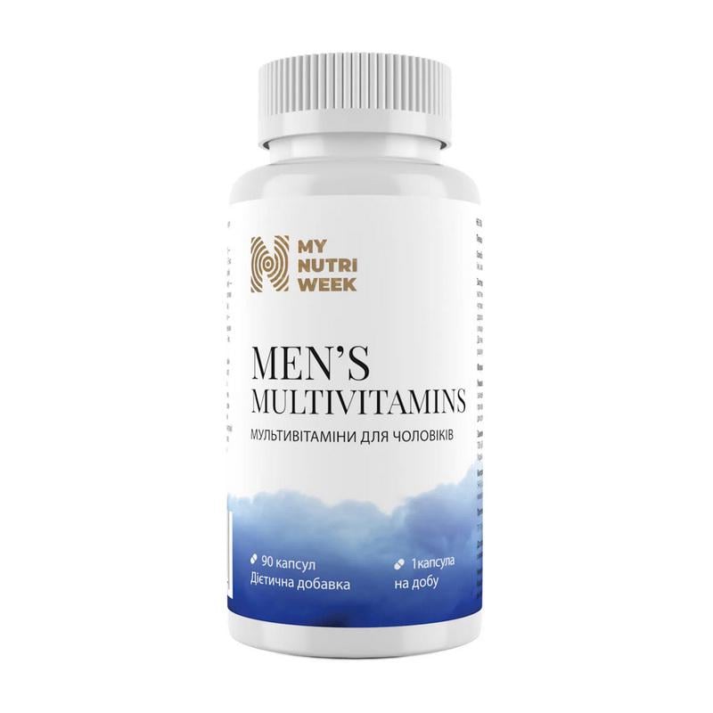 Витамины для мужчин с пальметто 1 в день My Nutri Week Men's Multivitamins 90 капс.
