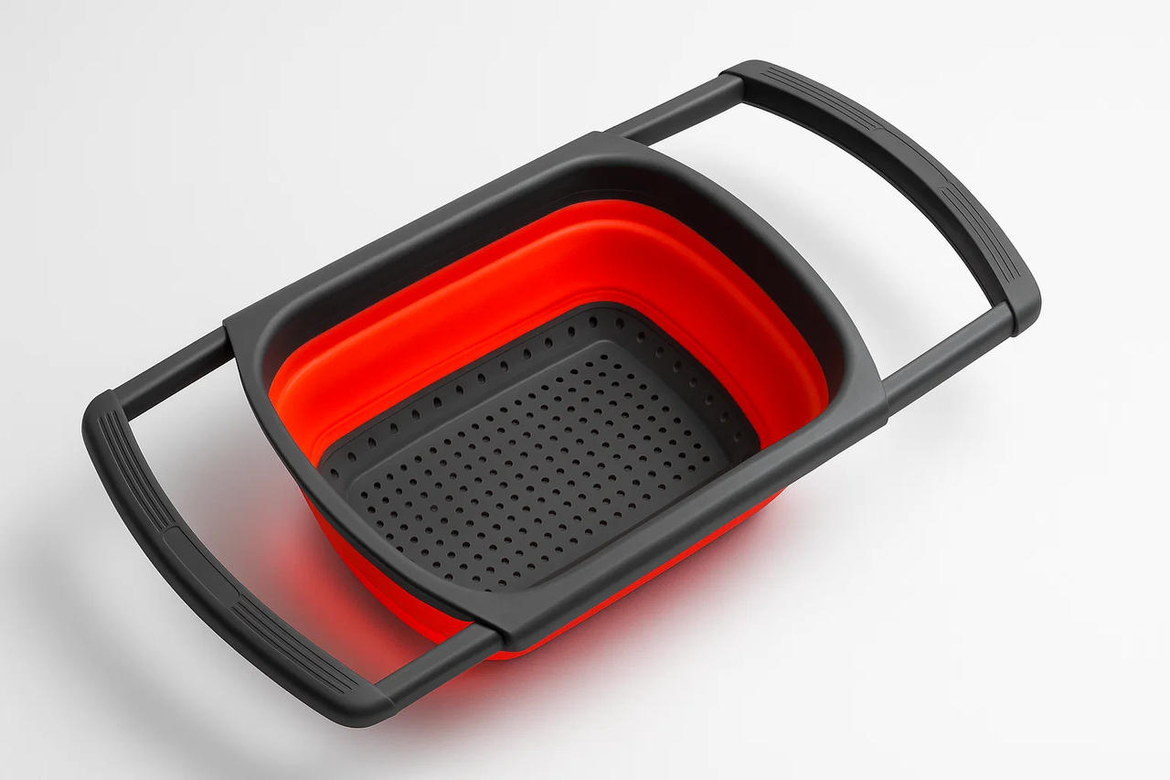 Дуршлаг-трансформер силиконовый с выдвижными ручками 38х27х12,5 см (29862604)