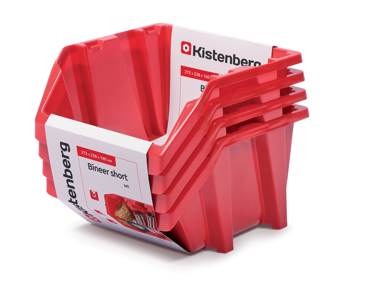 Набор контейнеров для хранения Kistenberg BINNER 28 KBISS28-3020 4 шт. (26568412)