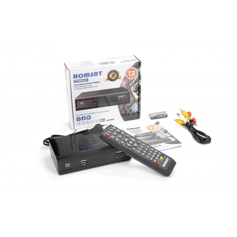 Т2-ресивер тюнер ROMSAT T7085HD (989) - фото 3