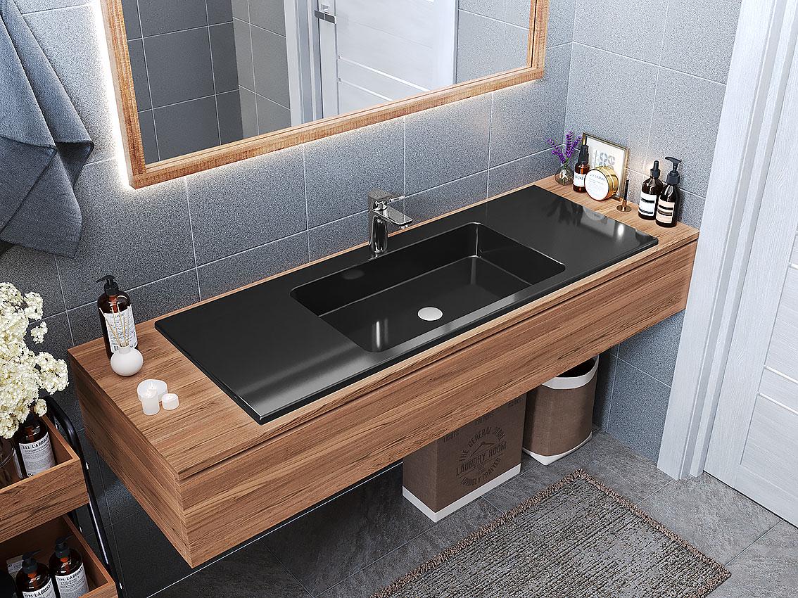 Умывальник накладной Status Red Low 120 Black (33147307)