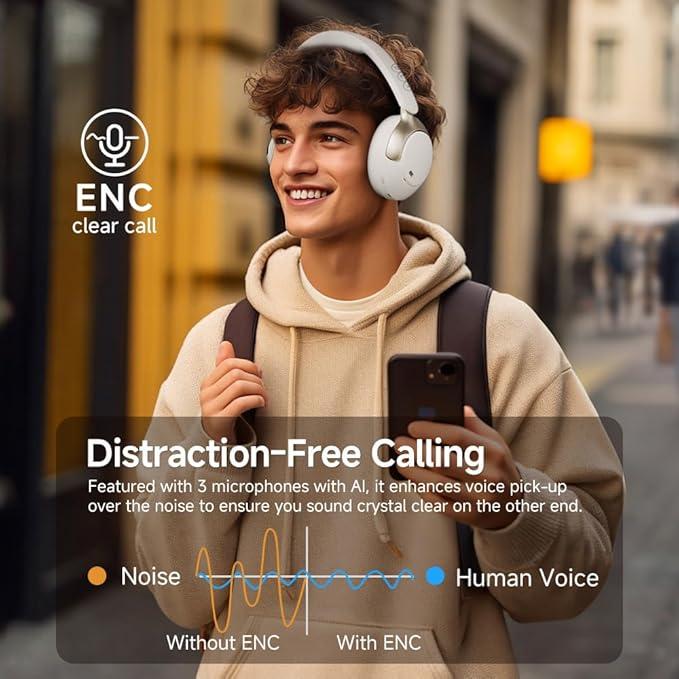 Навушники бездротові QCY H3 PRO з адаптивним шумопоглинанням - фото 5