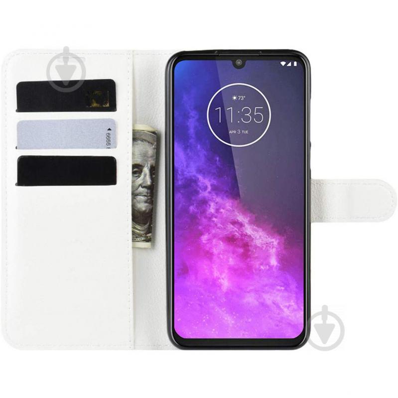 Чохол-книжка Litchie Wallet для Motorola One Zoom White (hub_ylqv08348) - фото 5