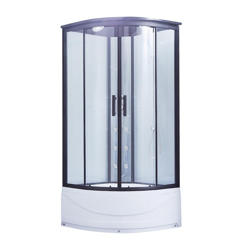 Гидромассажный бокс Lidz Majatek LMSBM9090BLAHIGHTR2SETC 90x90x219 см Черный (164124)