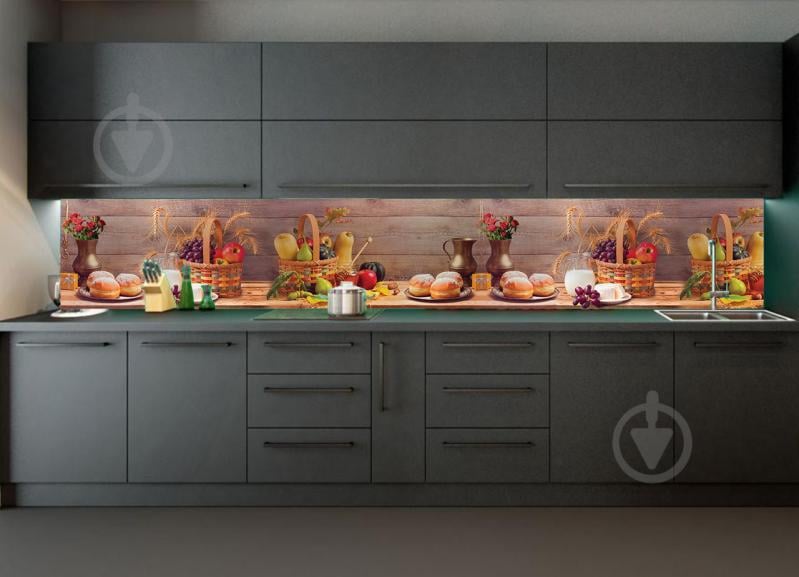 Наклейки кухонный фартук Zatarga Осенний урожай 600х2500 мм Разные цвета (Z180188)