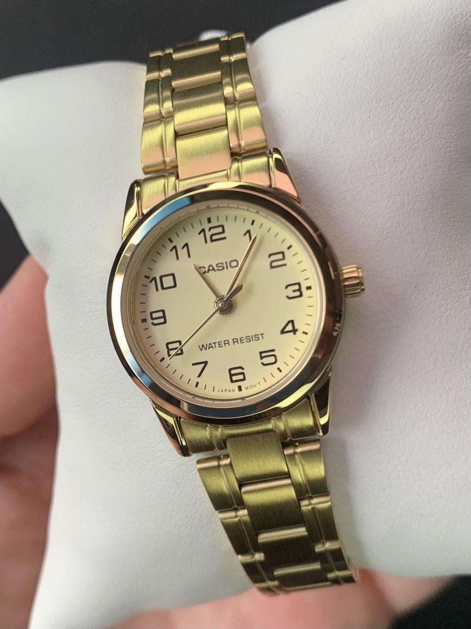 Наручные часы женские Casio LTP-V001G-9B Lady Timeless Collection Желтый (2896056994)