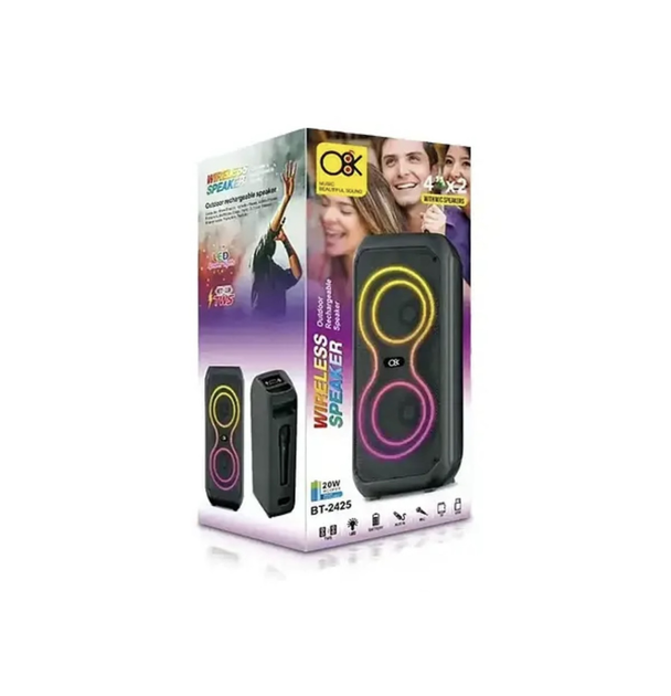 Портативна колонка Q8K Bluetooth 40 Вт з акумулятором/мікрофоном/караоке/світломузикою (ML-05324) - фото 3 Портативна колонка Q8K Bluetooth 40 Вт з акумулятором/мікрофоном/караоке/світломузикою (ML-05324) - фото 3