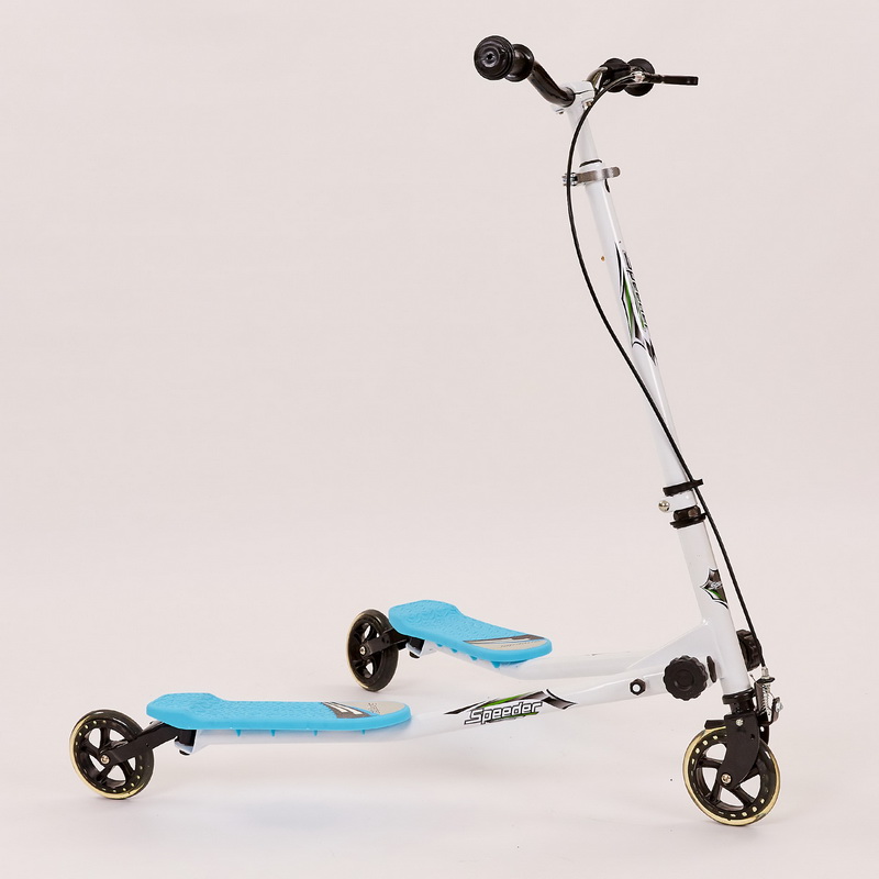 Самокат-трайк TRIKKE SPEEDER складной Бело-голубой