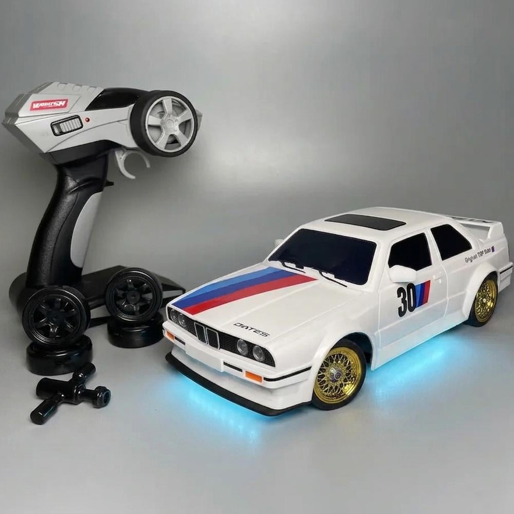 Машинка на радиоуправлении Дрифт Whoosh BMW M3 E30 с LED-подсветкой Белый