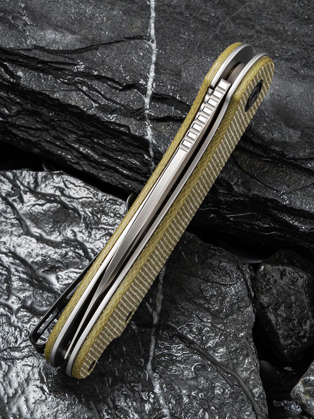 Туристичний ніж кишеньковий складаний Civivi Elementum C907S Olive (31610) - фото 4