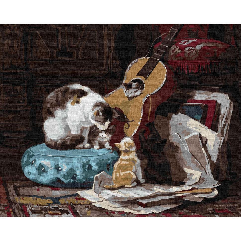 Картина по номерам Идейка Семья музыкантов 40x50 см (KHO4493)