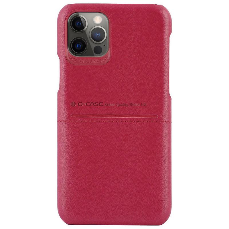 Шкіряна накладка G-Case Cardcool Series для Apple iPhone 12 Pro Max (Червоний) (155035)