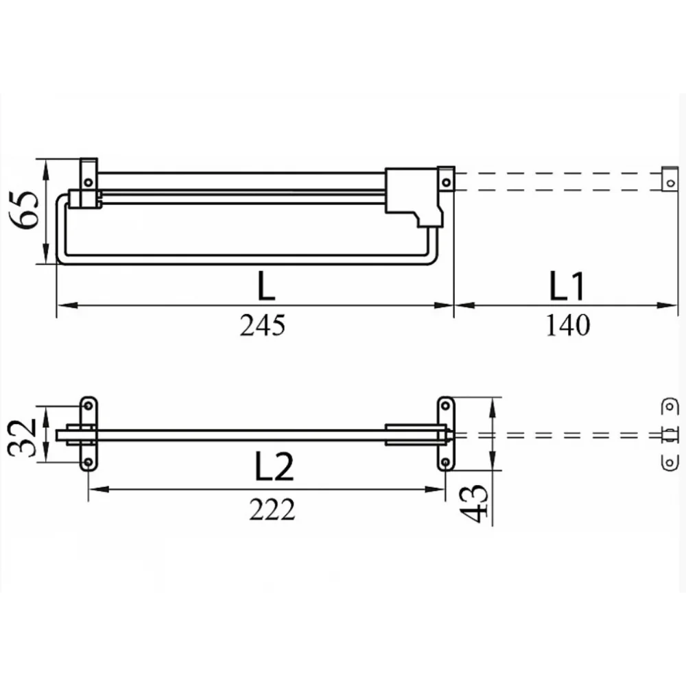 Мікроліфт висувний для гардеробних шаф Sigma 250 мм металевий (PV1137) - фото 2 Мікроліфт висувний для гардеробних шаф Sigma 250 мм металевий (PV1137) - фото 2