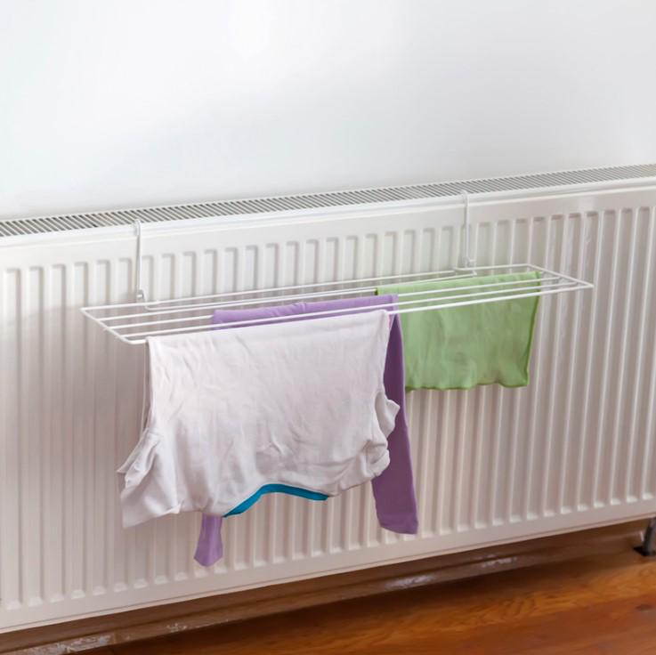 Сушка для одягу Tekno-tel EG201 розкладна на радіатор Білий (42630)