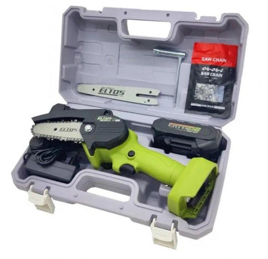 Аккумуляторная цепная пила Eltos АПЦ-20V/4-6" Аккумуляторная цепная пила Eltos АПЦ-20V/4-6"