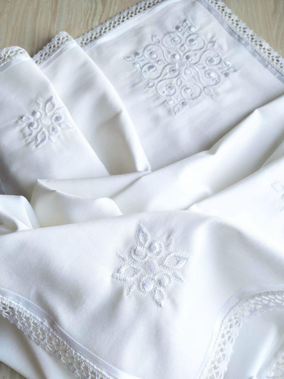 Крыжма для крещения именная Олесандр и мешочки для локона и хранения (2181801403) - фото 2