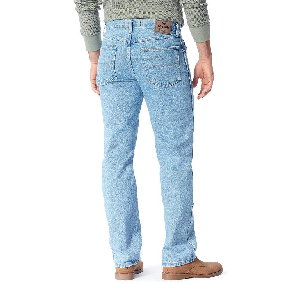 Джинси чоловічі Wrangler Authentics Light Stonewash W32 L32 Блакитний (ZM100LS) - фото 3