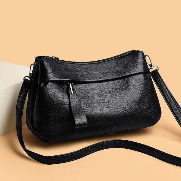 Сумка из экокожи со съемным ремешком 26х17х10 см Черный (KA00787) - фото 4 Сумка из экокожи со съемным ремешком 26х17х10 см Черный (KA00787) - фото 4