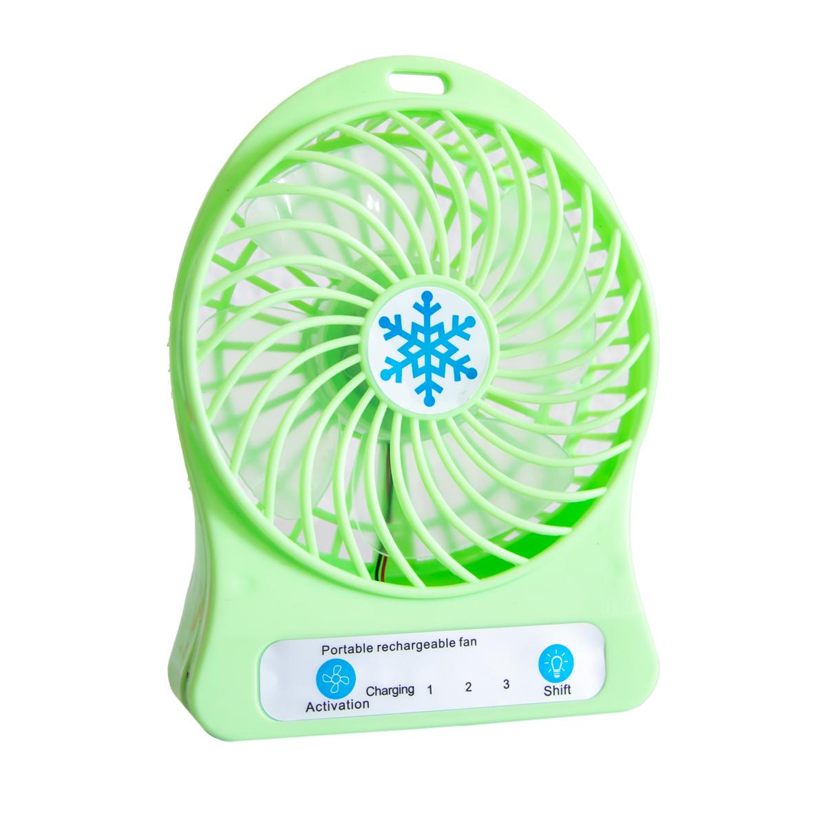 Вентилятор мини настольный Portable multifunctional Fan Салатовый (1010627-LightGreen)