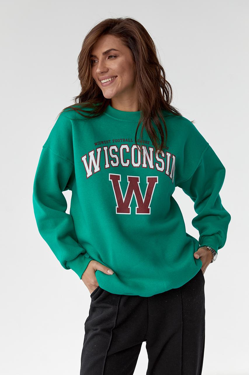 Світшот "Wisconsin" S Зелений (9441444)