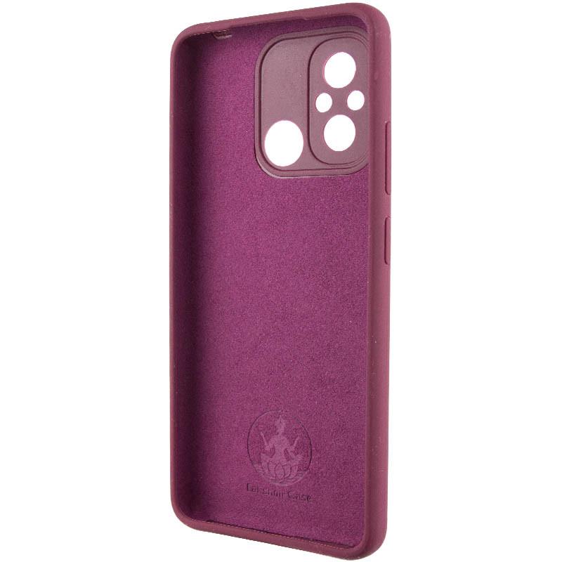 Противоударный Чехол Silicone Cover Lakshmi Full Camera (AAA) для Xiaomi Redmi 12C Бордовый / Plum - фото 4