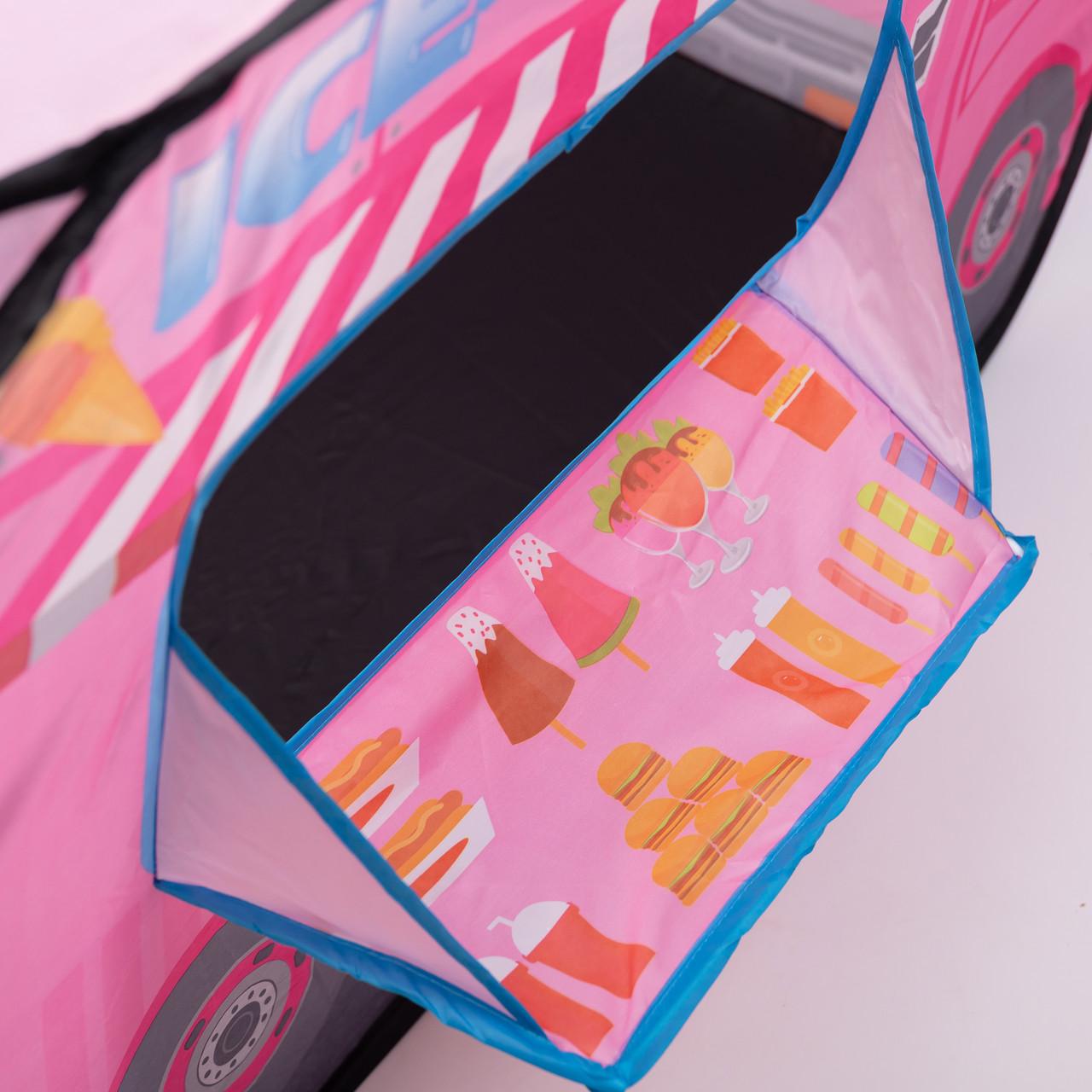 Палатка детская игровая Фургон с мороженым для девочки 110x70x66 см Розовый (7224) - фото 17 Палатка детская игровая Фургон с мороженым для девочки 110x70x66 см Розовый (7224) - фото 17