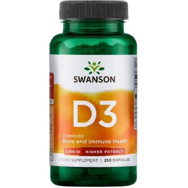Вітамін D Swanson Vitamin D3 2000 IU 50 mcg 250 Caps